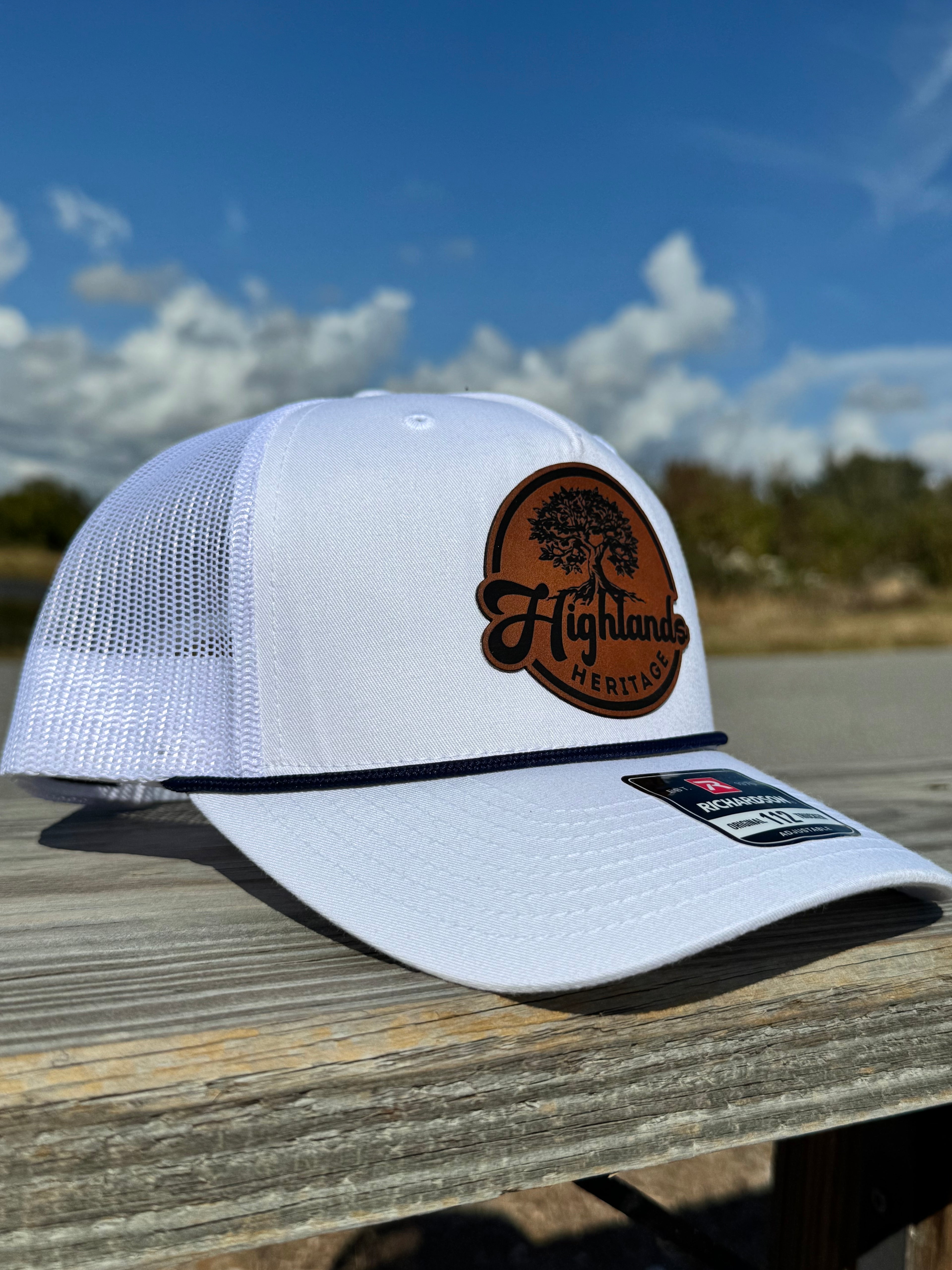 White/Navy Rope Hat
