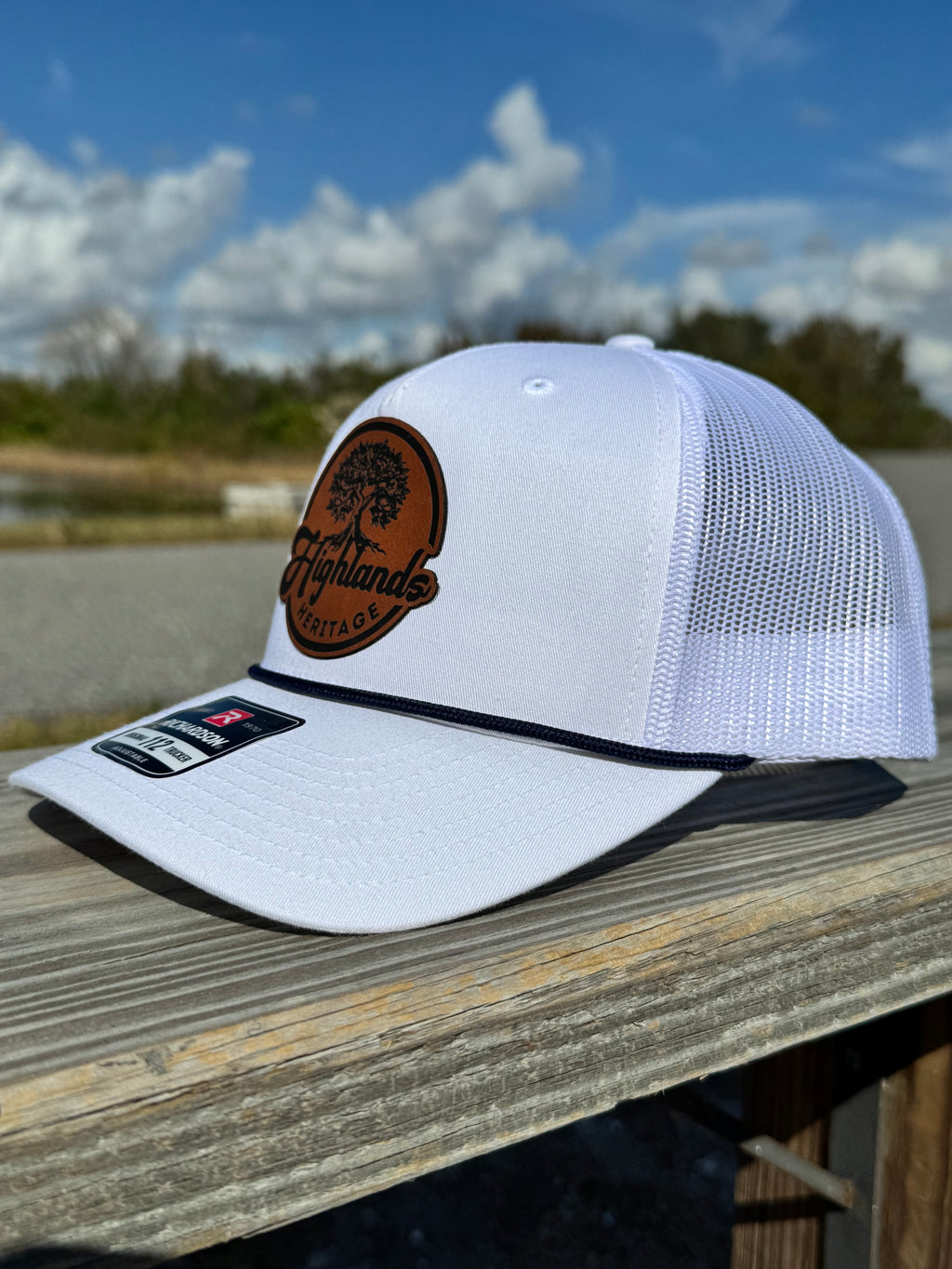 White/Navy Rope Hat
