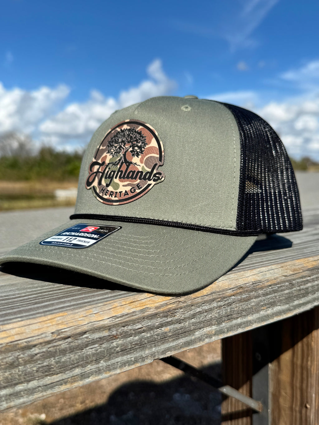 Green Trucker Camo Patch