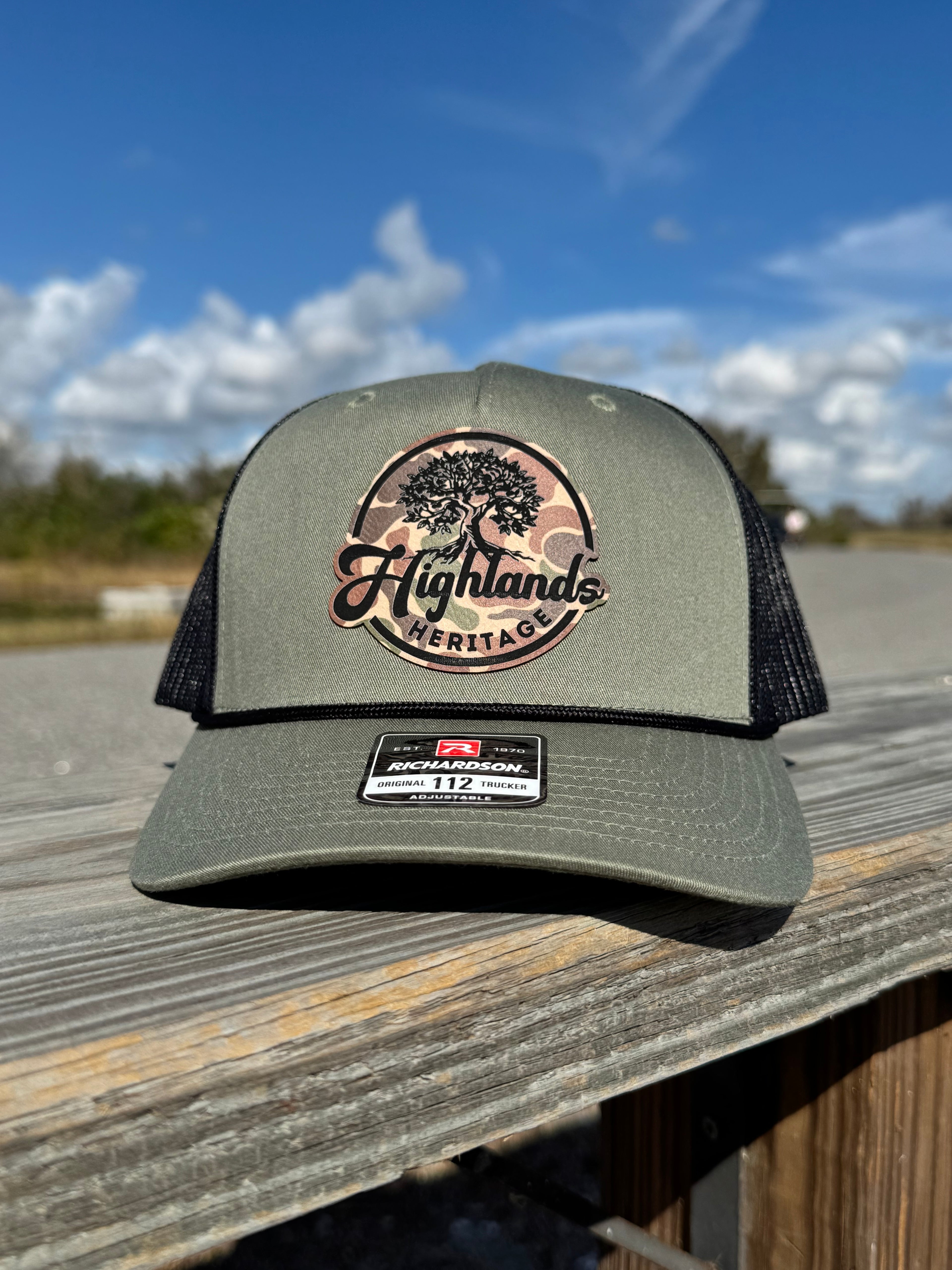 Green Trucker Camo Patch