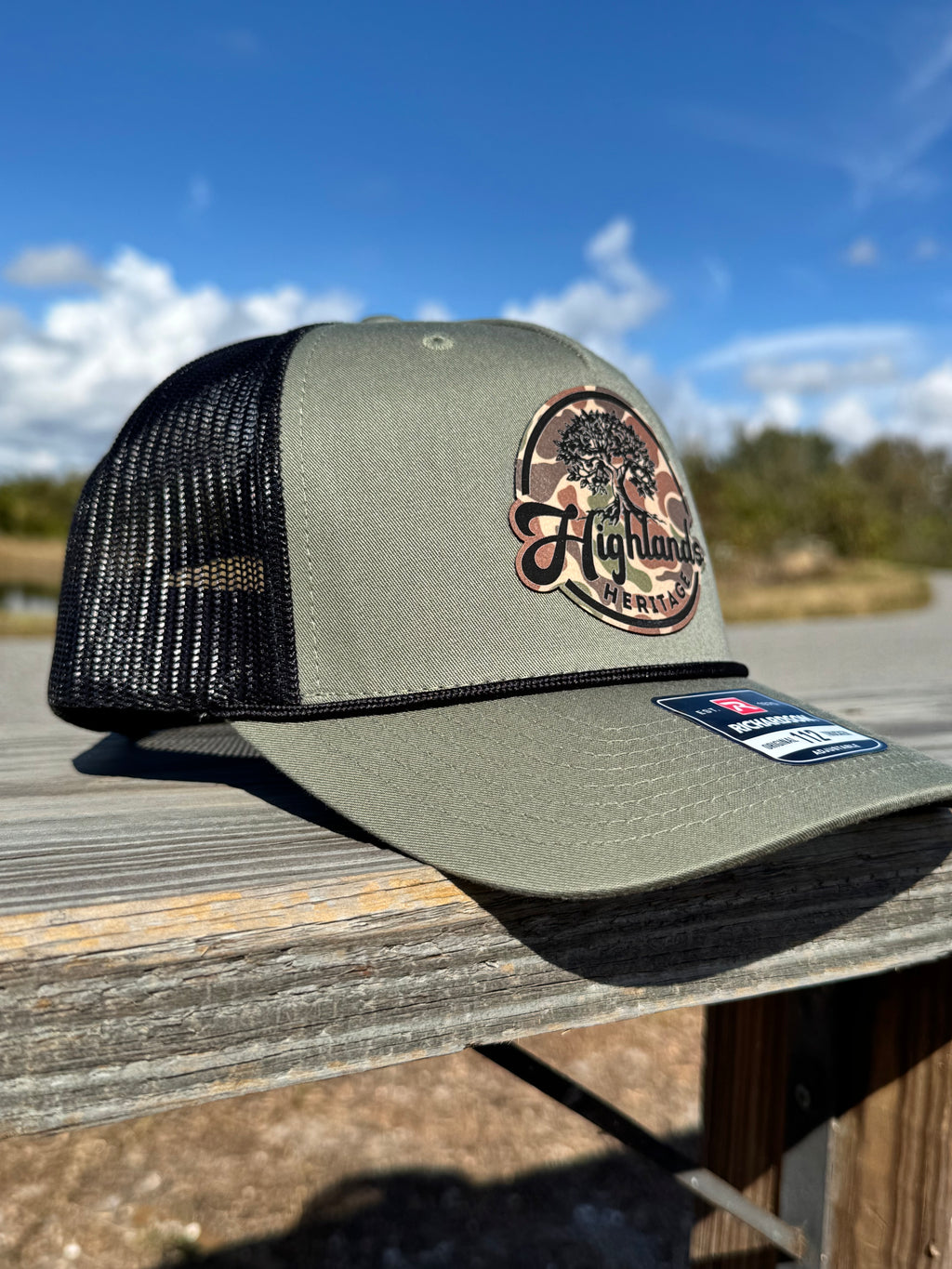 Green Trucker Camo Patch